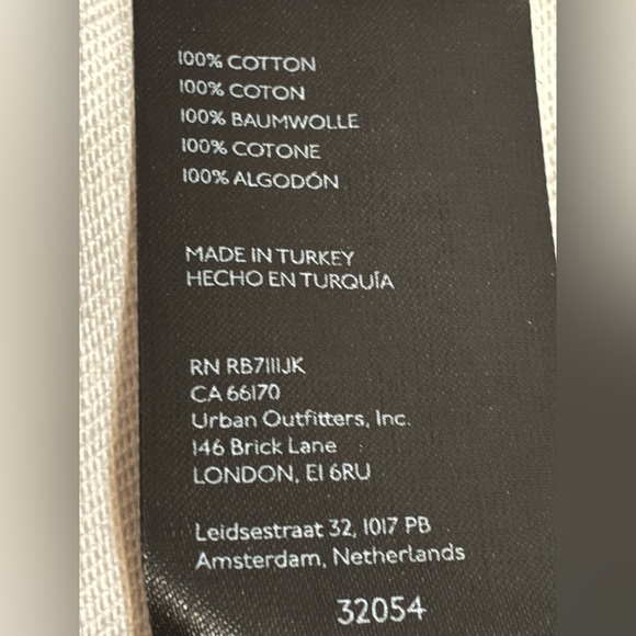 BDG Patchwork Denim Oversized Trucker Jacket Off White Tan. Size Medium. - Picture 9 of 13